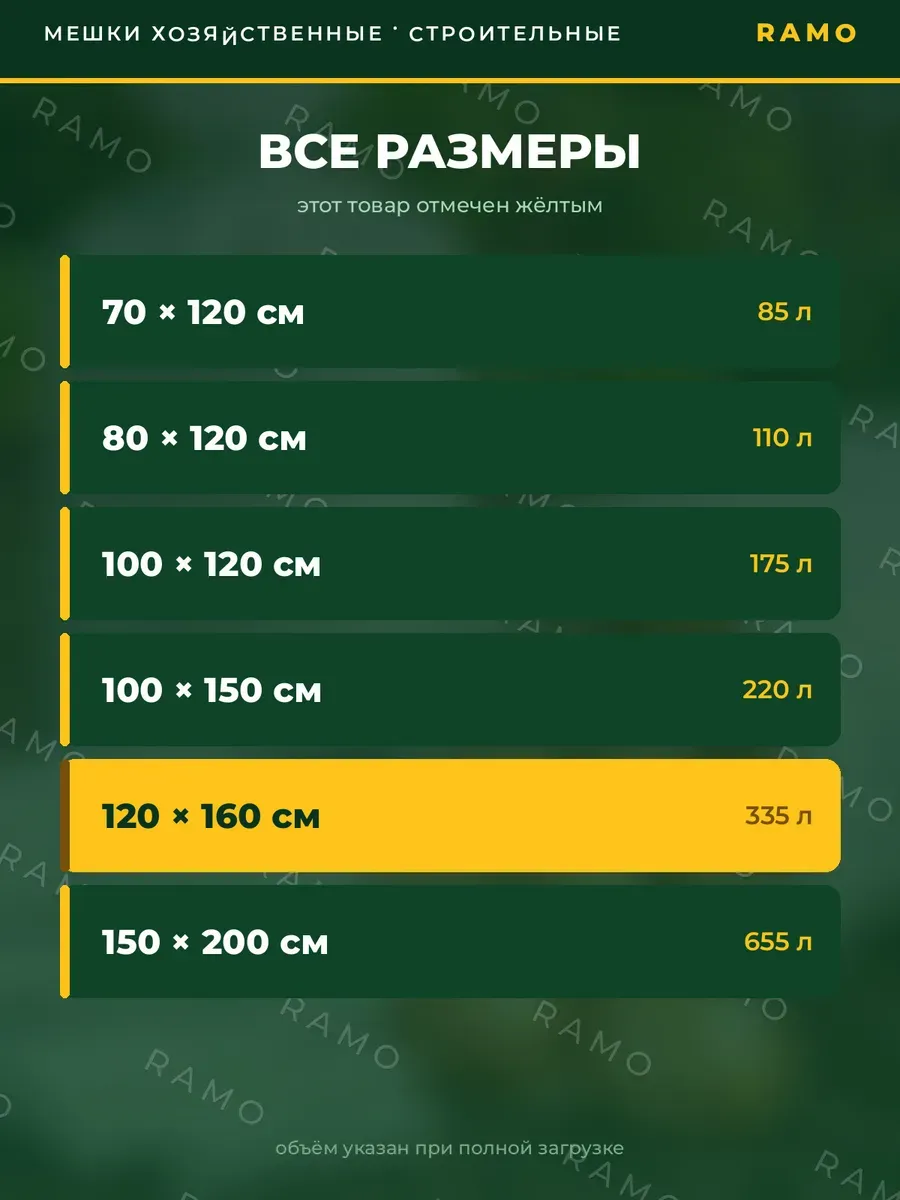 Мешки для строительного мусора 120х160 см хозяйственные — фото 7